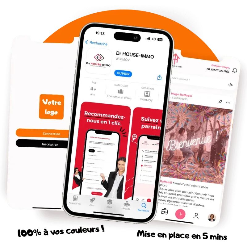 Application mobile de parrainage