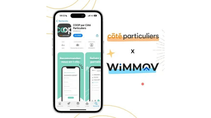 Partenariat entre Côté Particuliers et Wimmov